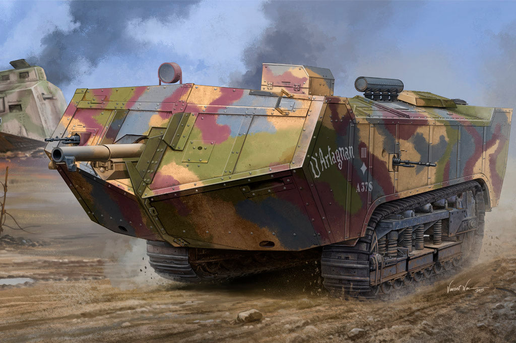 1/35 French Saint-Chamond Heavy Tank - Late - Hobby Sense