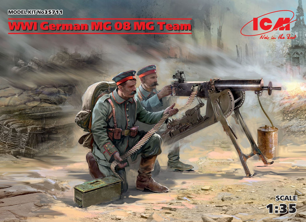 1/35 WWI German MG08 MG Team - Hobby Sense