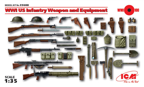 1/35 WWI US Infantry Weapon and Equipment - Hobby Sense