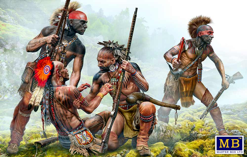 1/35 Protective Circle. Indian Wars series, XVIII century. Kit No. 1 - Hobby Sense