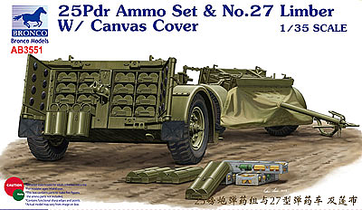 1/35 25pdr Ammo set & No.27 Limber w/ Canvas Cover - Hobby Sense