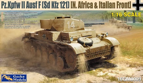 1/16 Panzerkampfwagen II (Sd.Kfz. 121) Ausf. F Tank (North Africa & Italian Front) - Hobby Sense