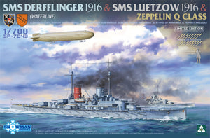 1/700 SMS Derfflinger 1916 & SMS Luetzow 1916 & Zeppelin Q Class (Limited Edition) - Hobby Sense