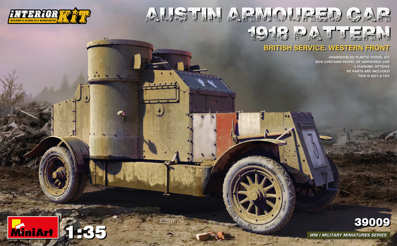 1/35 Austin Armoured Car 1918 Pattern. British Service. Western Front . Interior Kit - Hobby Sense