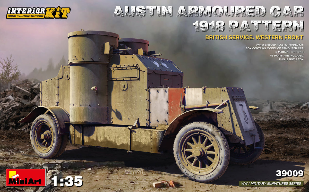 1/35 Austin Armoured Car 1918 Pattern. British Service. Western Front . Interior Kit - Hobby Sense