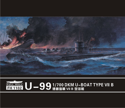 1/700 U-Boat Type VII B DKM U-99 (Two Kits) - Hobby Sense