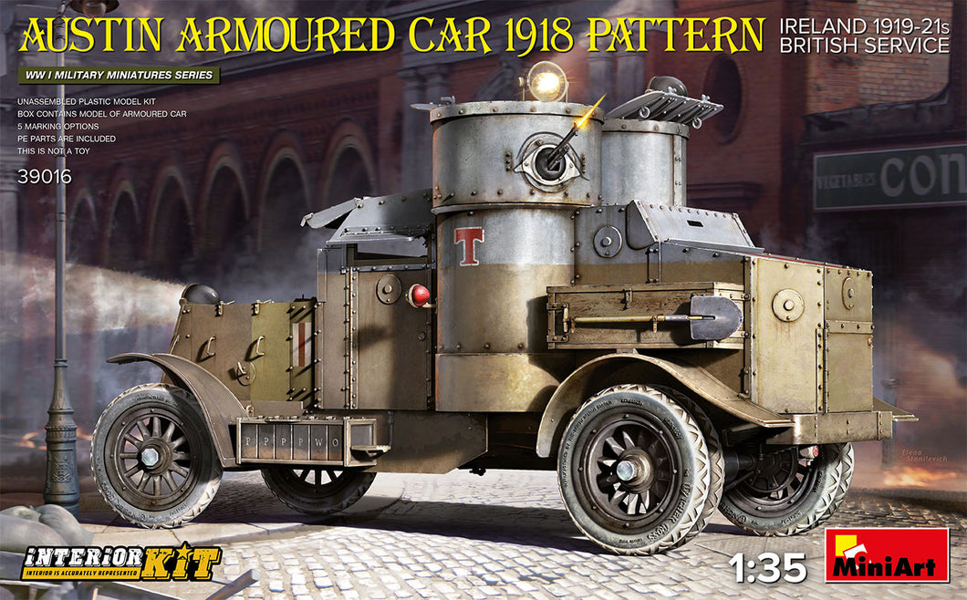 1/35 Austin Armoured Car 1918 Pattern. Ireland 1919-21. British Service. Interior Kit - Hobby Sense