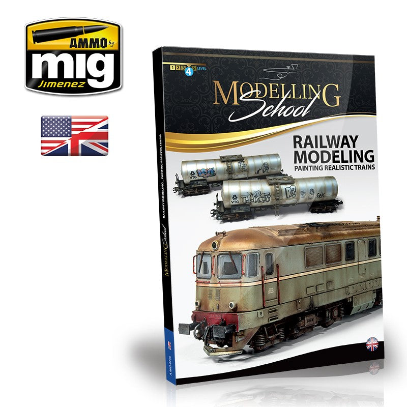 Ammo Mig Modelling School: Railway Modelling Painting Realistic Trains - Hobby Sense