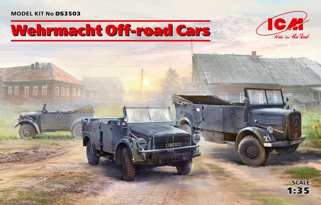 1/35 Wehrmacht Off-road Cars (Kfz.1, Horch 108 Typ 40, L1500A) - Hobby Sense