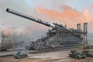 1/72 German 80cm K(E) Railway Gun "Dora" - Hobby Sense