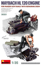 1/35 Maybach HL 120 Engine for Panzer III/IV Family w/Repair Crew - Hobby Sense