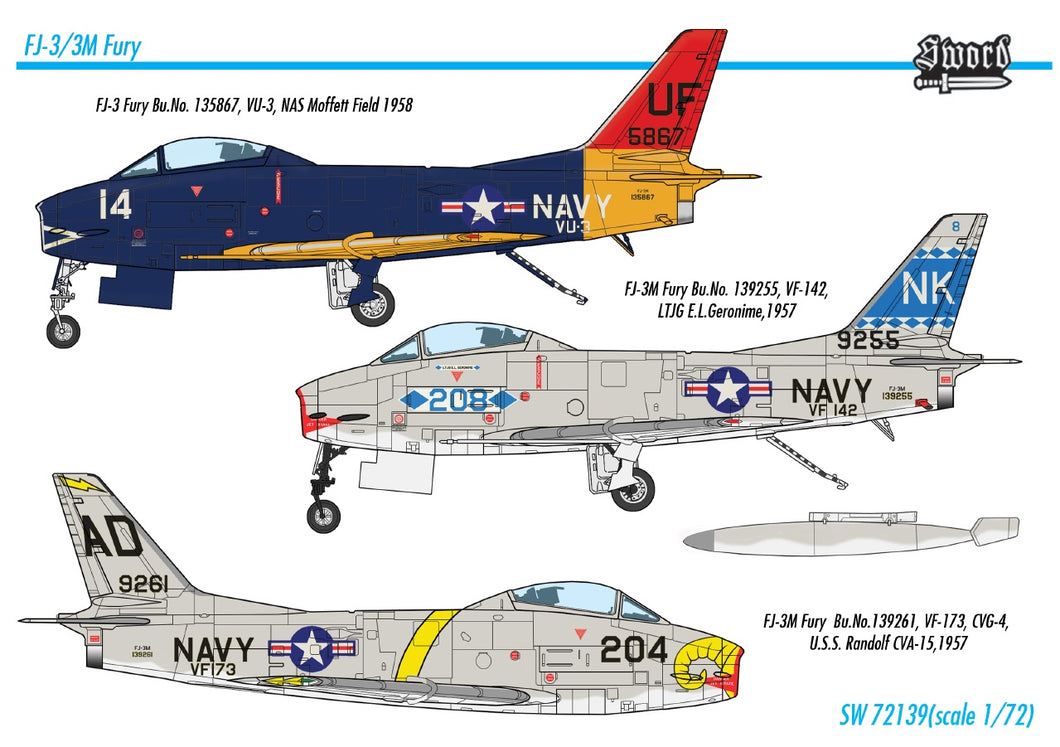 1/72 FJ-3/3M Fury - Hobby Sense