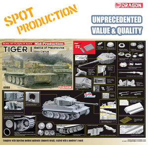 1/35 Sd.Kfz.181 Pz.Kpfw.VI Ausf.E Tiger I Mid-Production w/Zimmerit Battle Of Malonovka Otto Carius - Hobby Sense