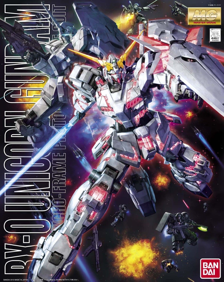 MG 1/100 Unicorn Gundam Gundam UC - Hobby Sense