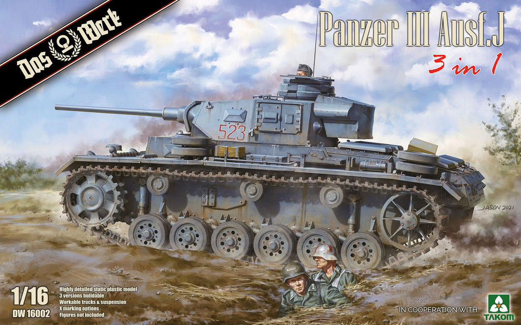 1/16 Panzer III Ausf. J 3in1 - Hobby Sense
