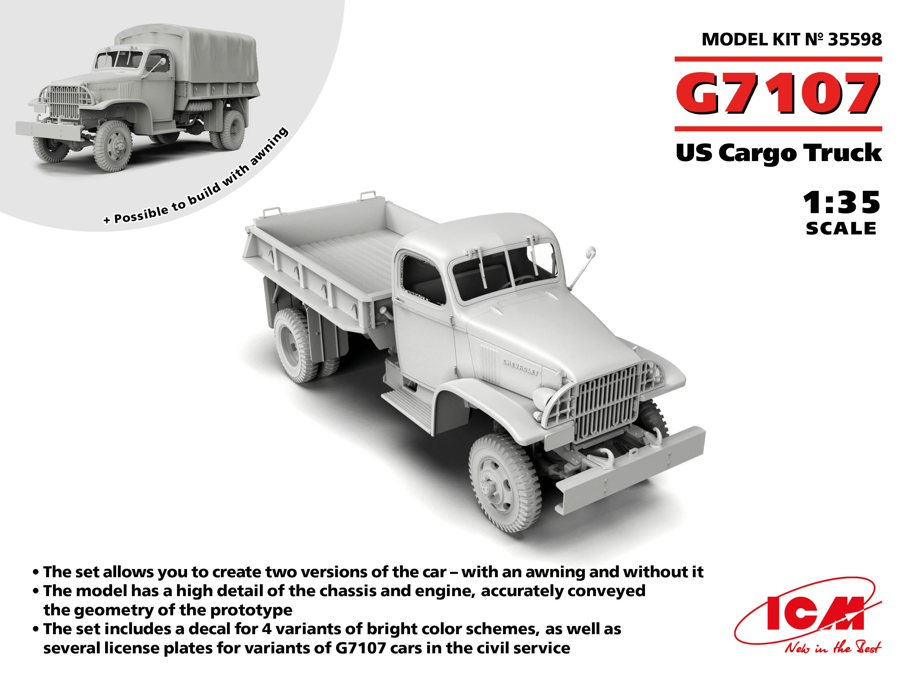 1/35 G7107, US Cargo Truck - Hobby Sense