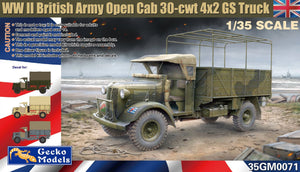1/35 WWII British Army Open Cab 30-cwt 4x2 GS Truck - Hobby Sense