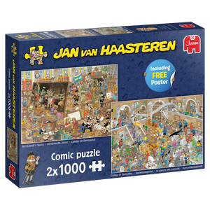 Jan van Haasteren A Trip to the Museum 2×1000 piece puzzle - Hobby Sense