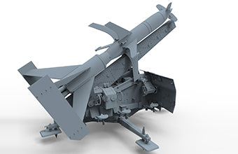 1/35 German Rheinmetal "Rheintochter" R-2 Anti Aircraft Missiles and Launcher - Hobby Sense