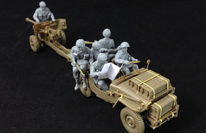 1/35 British 6 Pdr Anti Tank Gun with 1/4 Ton Truck and Crew - Hobby Sense