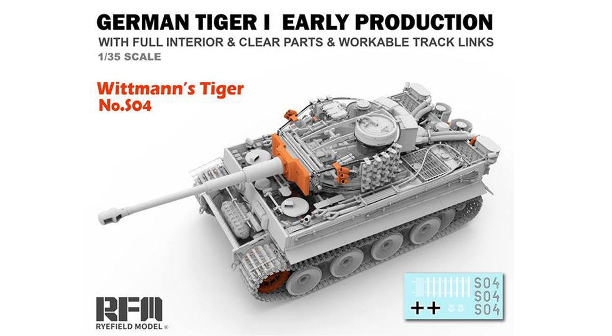 1/35 Tiger I, w/Full Interior & Clear Parts of the Hull & Turret - Hobby Sense