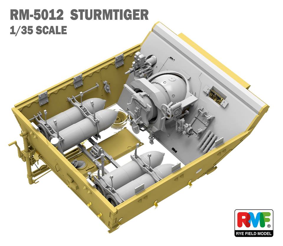 1/35 Sturmmorser Tiger with Full Interior - Hobby Sense