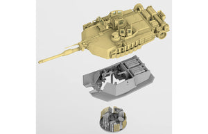 1/35 U.S. Main Battle Tank M1A2 SEP Abrams Tusk I/II 2in1, Full Interior - Hobby Sense