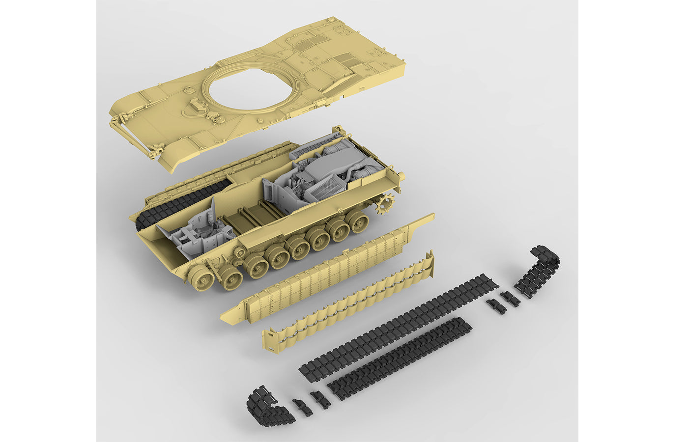 1/35 U.S. Main Battle Tank M1A2 SEP Abrams Tusk I/II 2in1, Full Interior - Hobby Sense