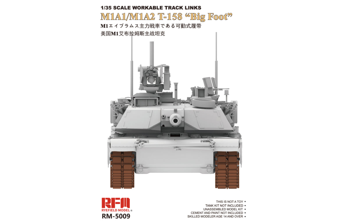 1/35 Workable Track Links for M1A1/M1A2 - Hobby Sense