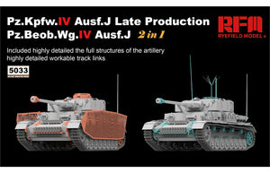 1/35 Panzer Pz.Kpfw.IV Ausf.J Late Production Pz.Beob.Wg.IV Ausf. J 2 in 1 - Hobby Sense