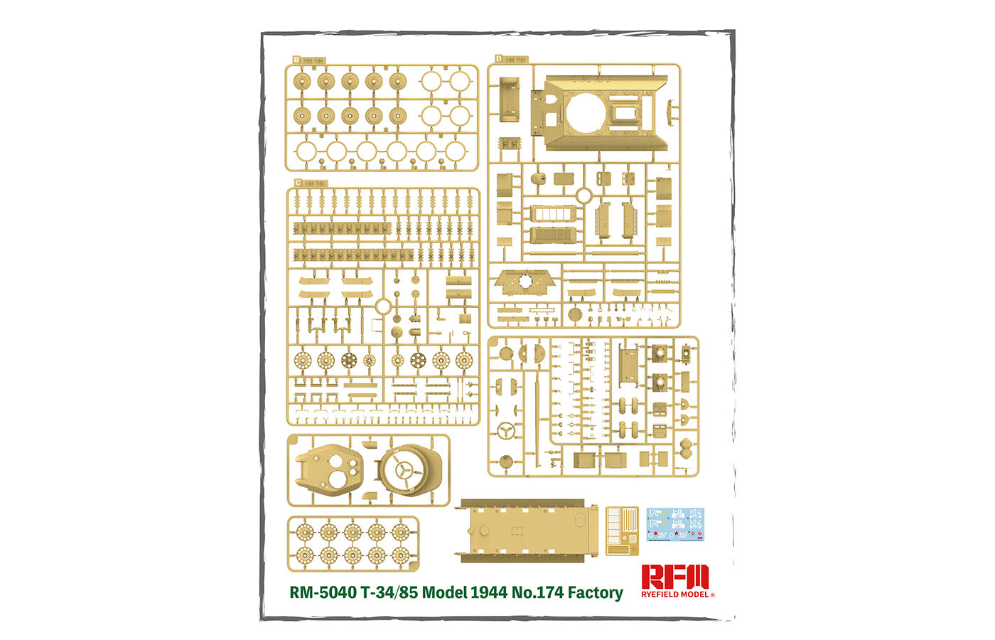 1/35 T34/85 Model 1944 No.174 Factory - Hobby Sense