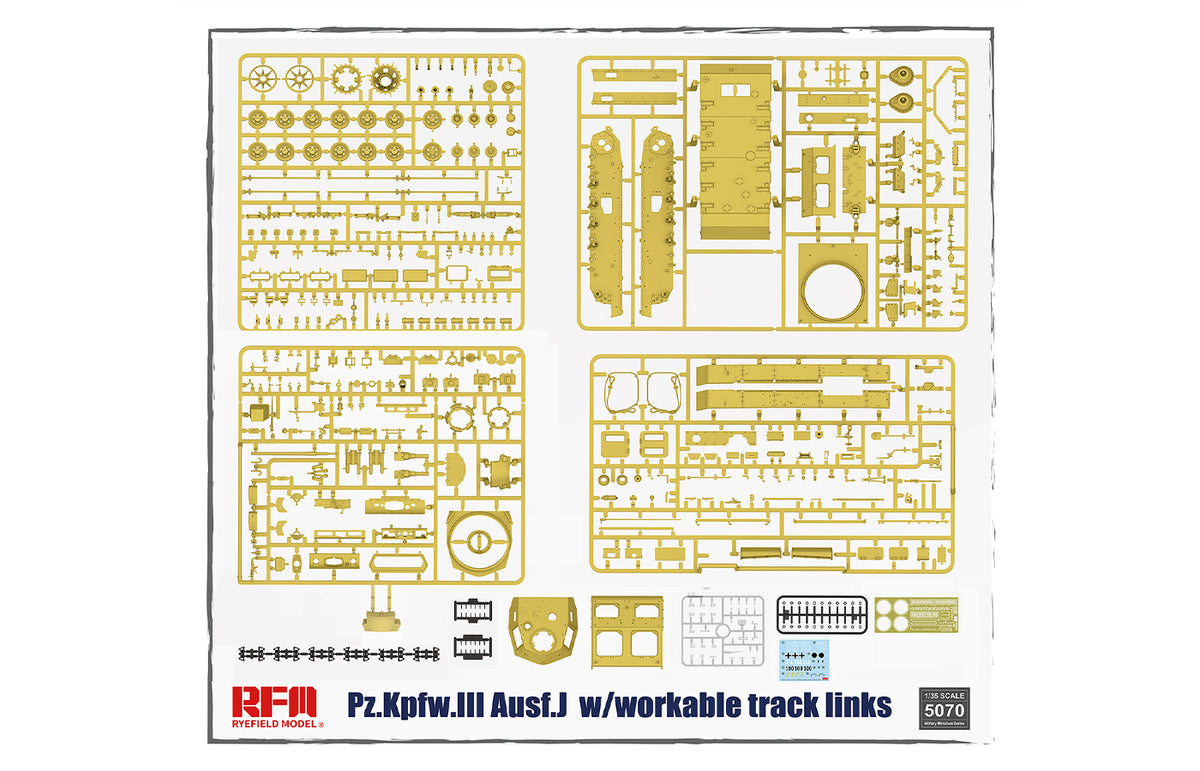 1/35 German Medium Tank Panzer Pz.Kpfw.III Ausf.J - Hobby Sense