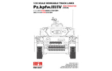 1/35 Workable Track Links for Pz.kpfw.III/IV Eearly Production (40CM) - Hobby Sense
