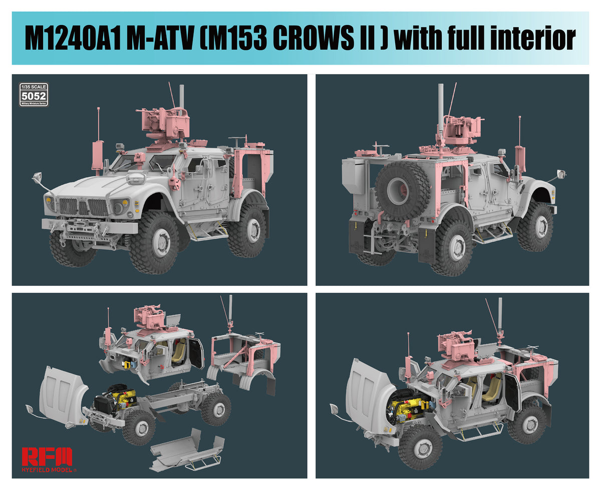 1/35 M1240A1 M-ATV (M153 CROWS II), Full Interior - Hobby Sense