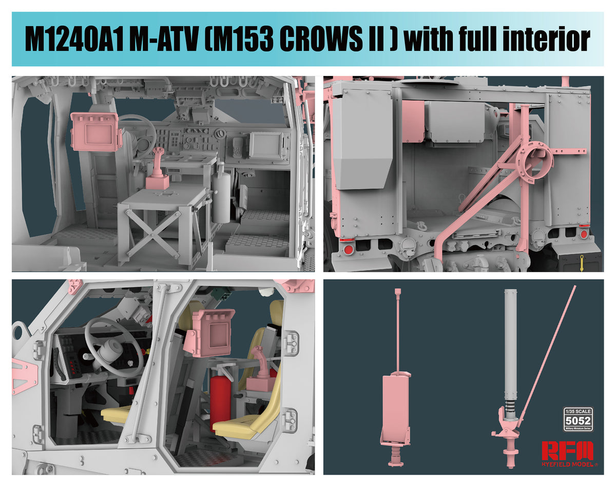 1/35 M1240A1 M-ATV (M153 CROWS II), Full Interior - Hobby Sense