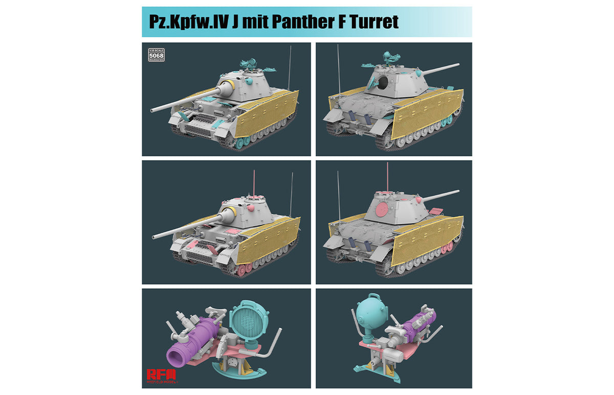 1/35 Pz.Kpfw.IV J mit Panther F Turret - Hobby Sense