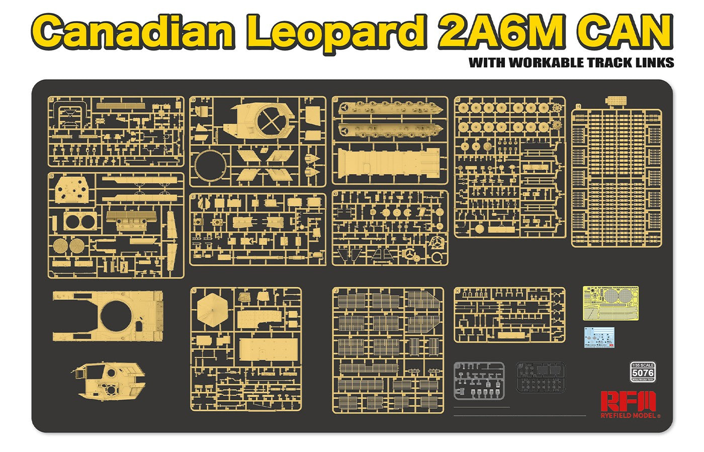 1/35 Canadian Leopard 2A6M CAN w/workable track links - Hobby Sense