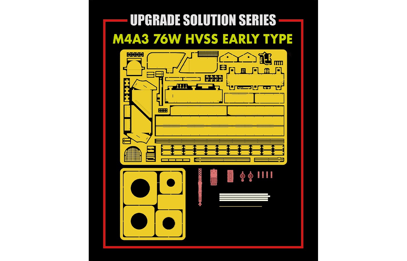 1/35 M4A3 76W HVSS Early Type UPGRADE SOLUTION - Hobby Sense