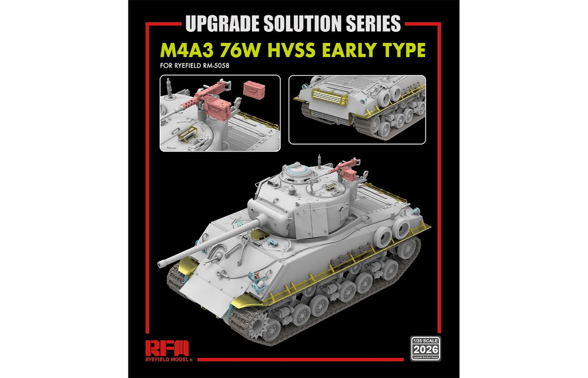 1/35 M4A3 76W HVSS Early Type UPGRADE SOLUTION - Hobby Sense