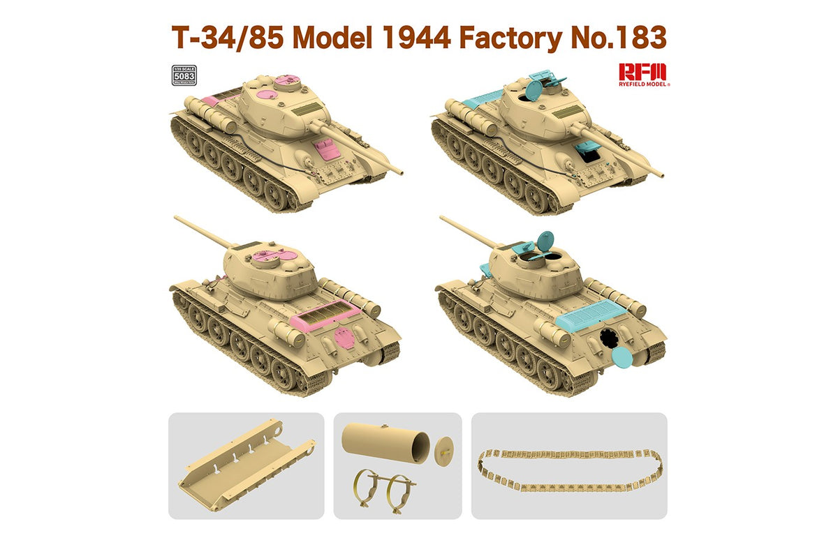 1/35 T-34/85 Model 1944 Factory No.183 - Hobby Sense