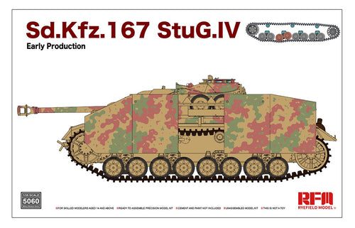 1/35 Sd.Kfz.167 StuG.IV Early Production w/Workable Track Links - Hobby Sense