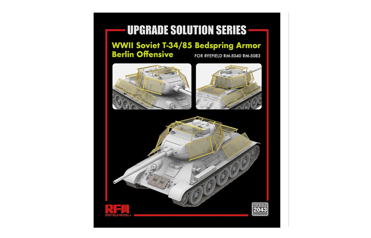 1/35 T-34/85 Bedspring Armor (Berlin Offensive) for RFM 5083 Upgrade Kit - Hobby Sense