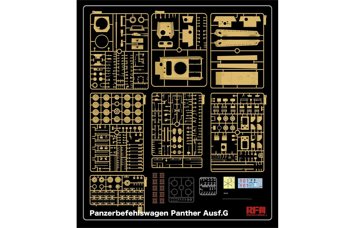 1/35 Panther Ausf.G Panzerbefehlswagen w/Workable Track Links - Hobby Sense