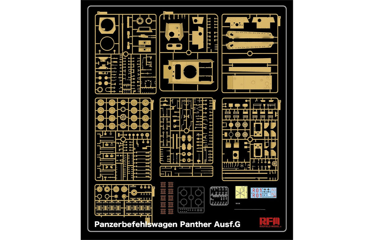 1/35 Panther Ausf.G Panzerbefehlswagen w/Workable Track Links - Hobby Sense