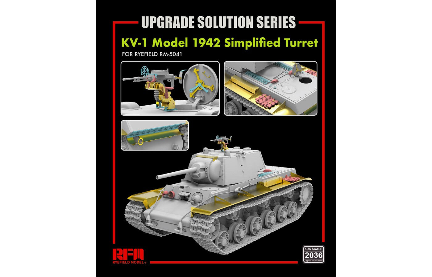 1/35 KV-1 Model 1942 Simplified Turret Upgrade Kit - Hobby Sense