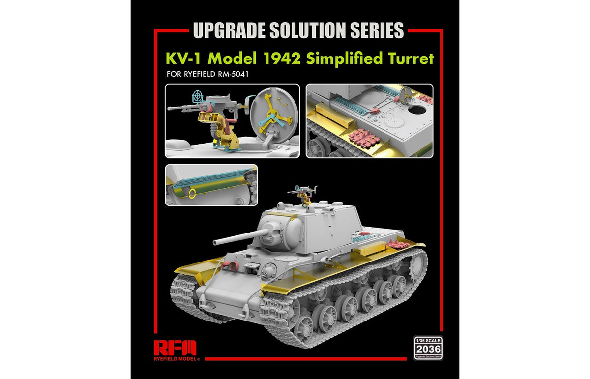 1/35 KV-1 Model 1942 Simplified Turret Upgrade Kit - Hobby Sense