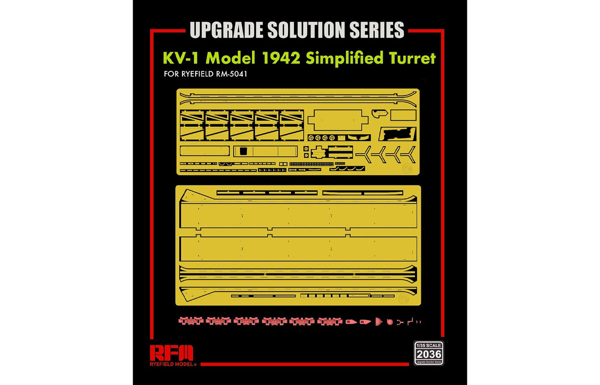 1/35 KV-1 Model 1942 Simplified Turret Upgrade Kit - Hobby Sense