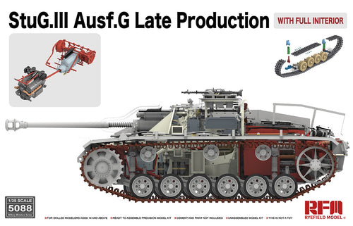 1/35 StuG.III Ausf.G Late Production, Full Interior - Hobby Sense