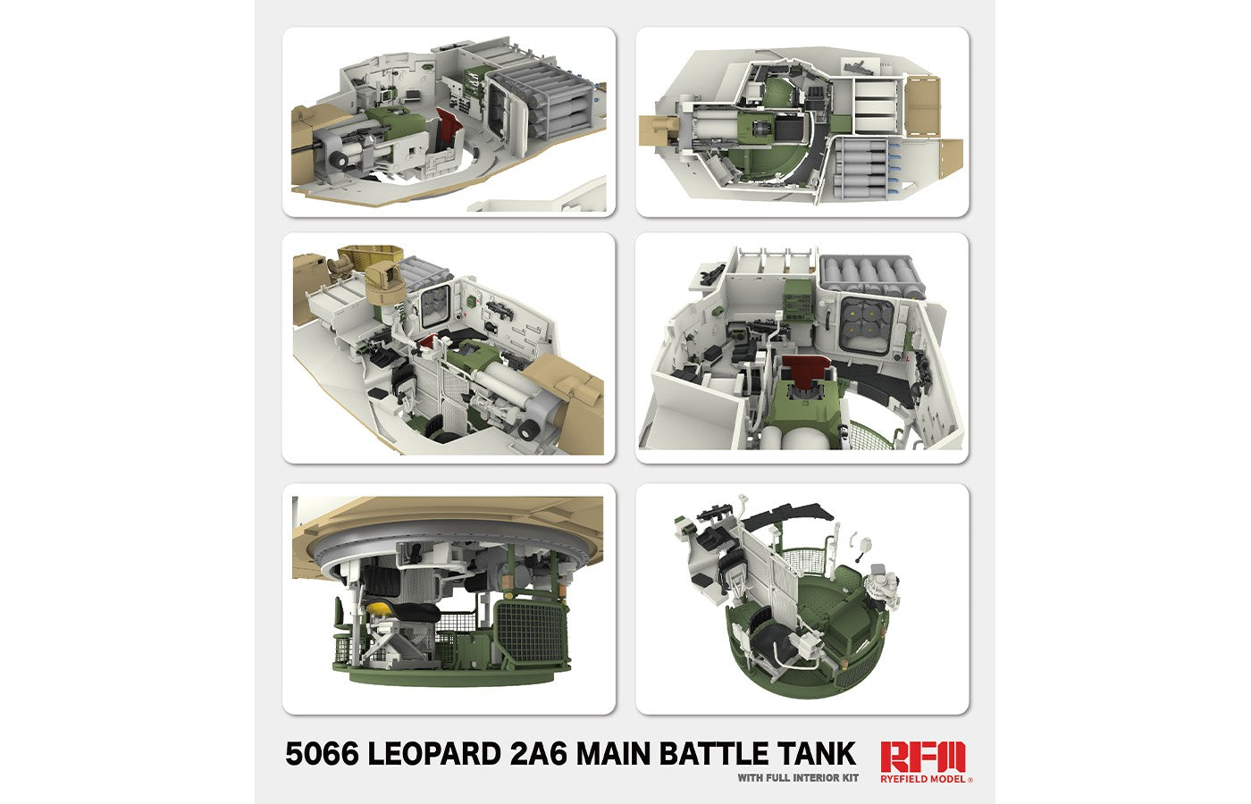 1/35 Leopard 2 A6, Full Interior - Hobby Sense