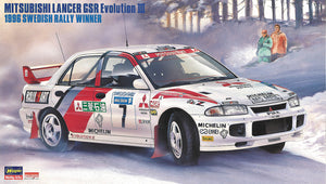 1/24 Mitsubishi Lancer GSR Evolution III, 1996 Swedish Rally Winner - Hobby Sense